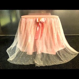 Little girls pink table